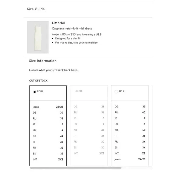 SIMKHAI Caspian Bustier Midi Dress in White New Womens Bodycon Corset - Picture 10 of 15